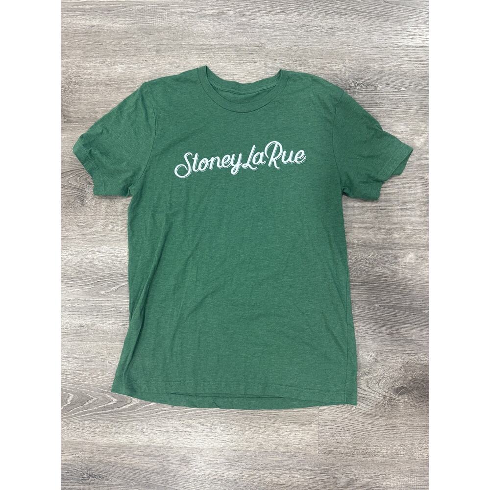 Stoney La Rue Band T-Shirt Women’s M Green Truck Graphic Band Tee autographed
